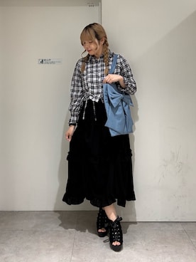 「axes femme（アクシーズファム）のアイテム」を使った、kanaeさん（骨格ストレート・レディース・169cm）の春コーディネート