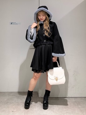 「axes femme POETIQUE（アクシーズファムポエティック）のアイテム（その他アウター）」を使った、kanaeさん（レディース・169cm）の秋コーディネート