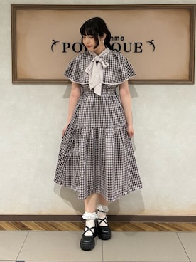 「axes femme POETIQUE（アクシーズファムポエティック）のアイテム（ヘアアクセサリー）」を使った、kanaeさん（レディース・169cm）の秋コーディネート