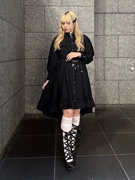 「アイテム（バレッタ/ヘアクリップ）」を使った、kanaeさん（レディース・169cm）の秋コーディネート