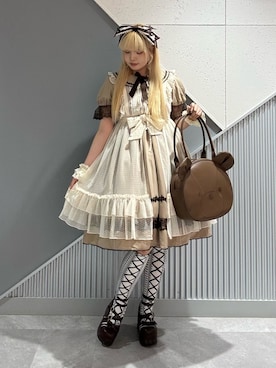 「Chalmiere（シャルミエール）のアイテム」を使った、kanaeさん（レディース・170cm）の春コーディネート