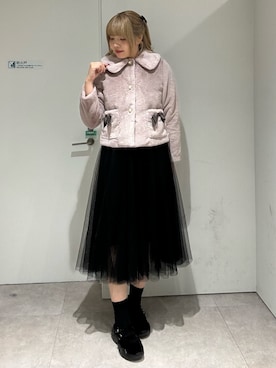 「axes femme POETIQUE（アクシーズファムポエティック）のアイテム（ジャケット/アウター）」を使った、kanaeさん（レディース・169cm）の秋コーディネート