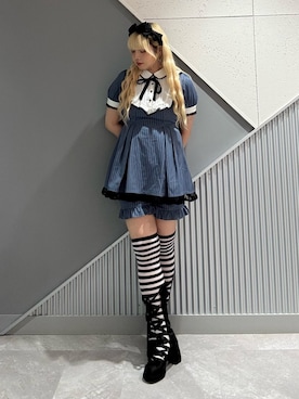 「NIBBLE POISON（ニブルポイズン）のアイテム」を使った、kanaeさん（レディース・170cm）の夏コーディネート