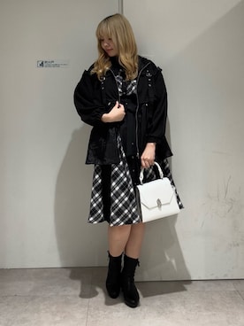「axes femme POETIQUE（アクシーズファムポエティック）のアイテム（ジャケット/アウター）」を使った、kanaeさん（レディース・169cm）の冬コーディネート