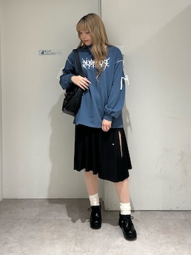 「axes femme POETIQUE（アクシーズファムポエティック）のアイテム（Tシャツ/カットソー）」を使った、kanaeさん（レディース・169cm）の秋コーディネート