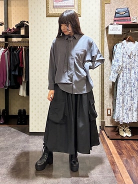 「AXES-X（アクシーズエックス）のアイテム（トップス）」を使った、kanaeさん（レディース・169cm）の秋コーディネート
