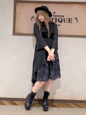 「axes femme POETIQUE（アクシーズファムポエティック）のアイテム（帽子）」を使った、kanaeさん（レディース・169cm）の秋コーディネート