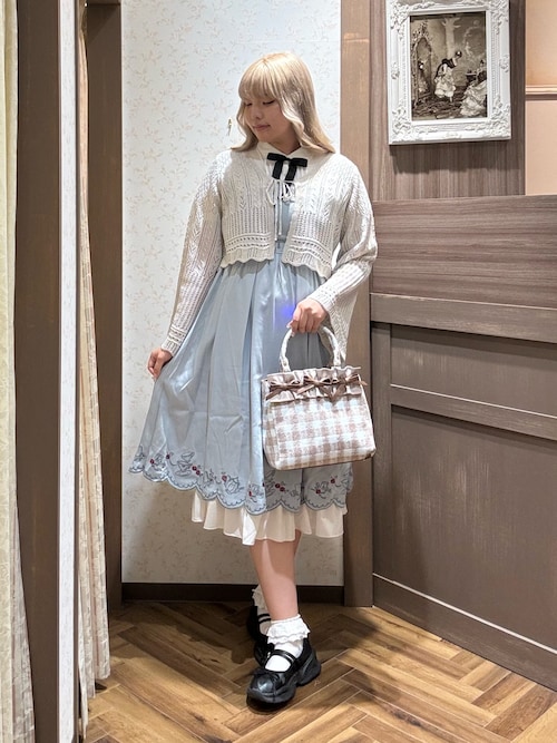 ティーパーティー刺繍ワンピース（ワンピース）｜axes femme POETIQUE