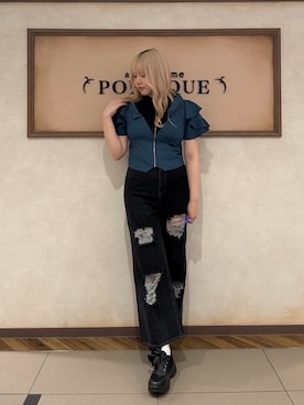 「axes femme POETIQUE（アクシーズファムポエティック）のアイテム（トップス）」を使った、kanaeさん（骨格ストレート・レディース・169cm）の春コーディネート