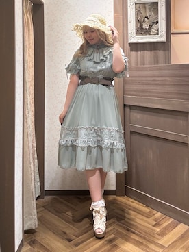 「axes femme（アクシーズファム）のアイテム（ワンピース/ドレス）」を使った、kanaeさん（骨格ストレート・レディース・169cm）の春コーディネート