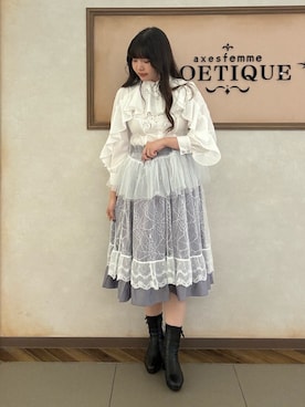 「axes femme POETIQUE（アクシーズファムポエティック）のアイテム（ベスト）」を使った、kanaeさん（レディース・169cm）の秋コーディネート