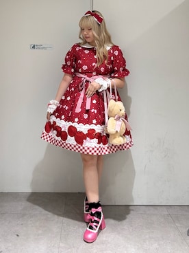 「アイテム（チャーム）」を使った、kanaeさん（レディース・169cm）の夏コーディネート