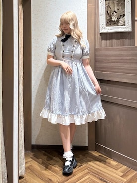 「axes femme POETIQUE（アクシーズファムポエティック）のアイテム（ワンピース/ドレス）」を使った、kanaeさん（レディース・169cm）の夏コーディネート