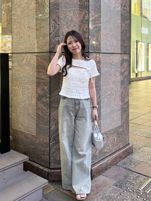 チコロ セール】【6色展開】フロントリボンボレロデザインT（Tシャツ