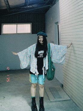 「アイテム（その他アウター、その他）」を使った、翔さん（レディース・156cm）の冬コーディネート