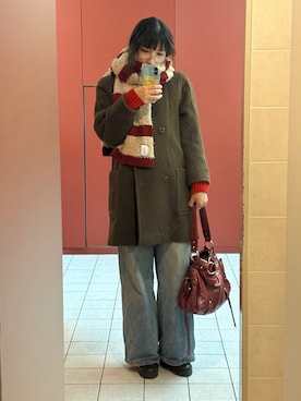 「アイテム（ブーツ）」を使った、Rannyさん（レディース・159cm・10代）の冬コーディネート