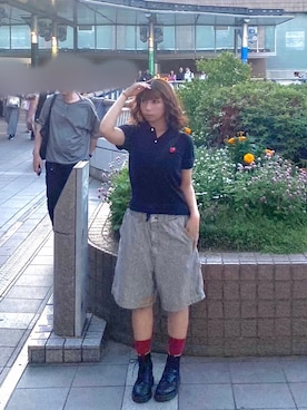 「Dr. Martens（ドクターマーチン）のアイテム」を使った、Rannyさん（骨格ストレート・レディース・159cm）の夏コーディネート