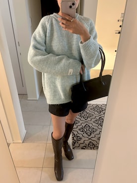 「SALTMINT（ソルトミント）のアイテム」を使った、YUIさん（レディース・152cm）の冬コーディネート