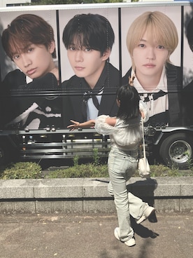 「GRL（グレイル）のアイテム（Tシャツ/カットソー）」を使った、C.☺︎さん（レディース・158cm）の秋コーディネート