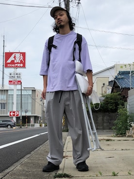 「CPH（シーピーエイチ）のアイテム（キャップ）」を使った、トヲルさん（メンズ・180cm）の夏コーディネート