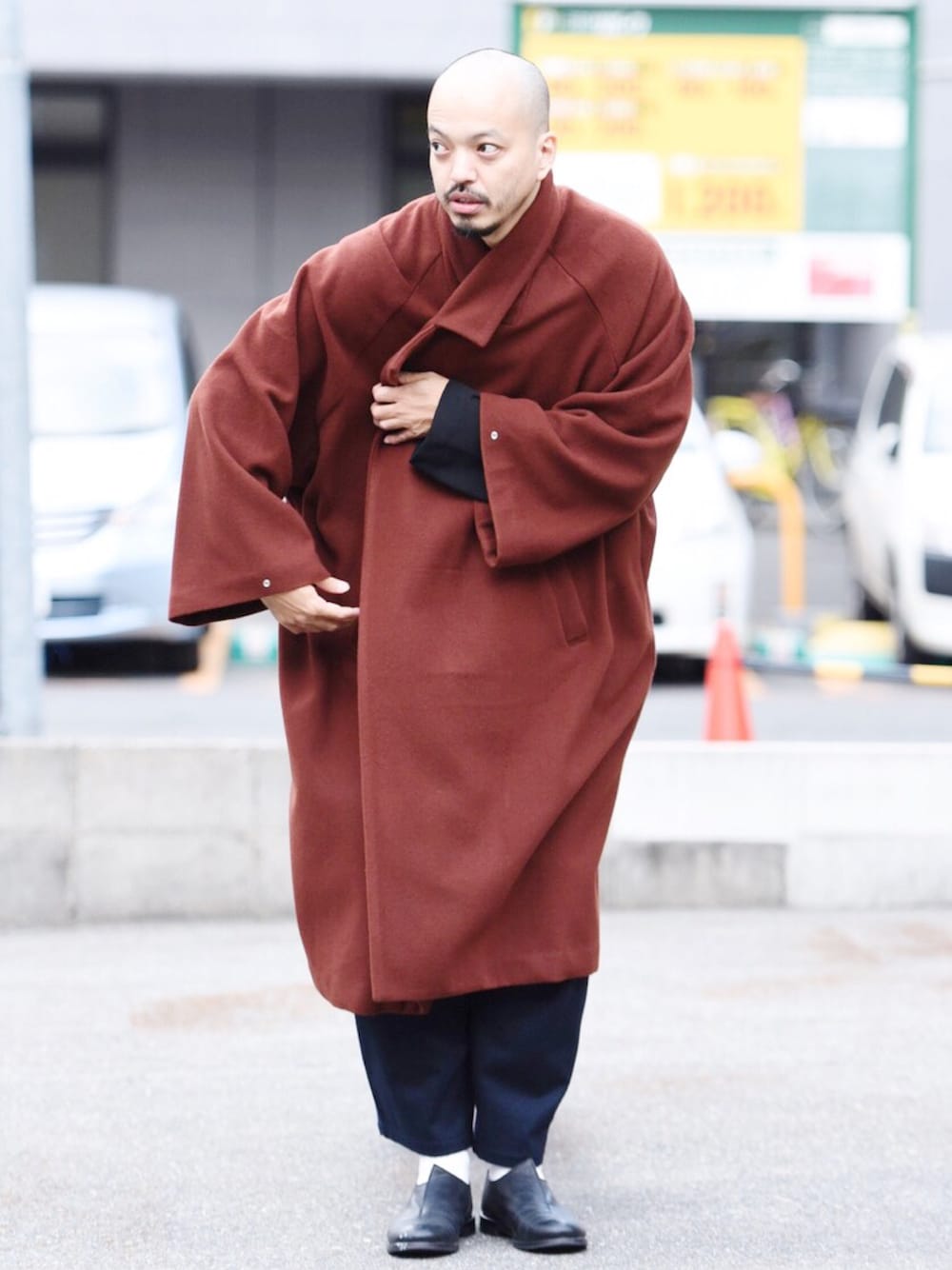SASQUATCHfabrix ORIENTALDROPSHOULDERCOAT 潜ら