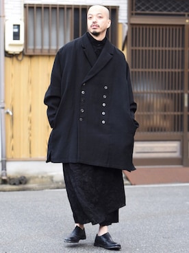 「Kujaku（クジャク）のアイテム」を使った、トヲルさん（メンズ・180cm）の冬コーディネート