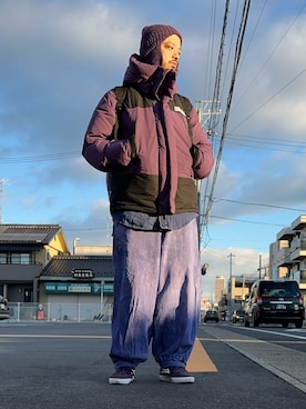 「INTER FACTORY（インターファクトリー）のアイテム（パンツ）」を使った、トヲルさん（メンズ・180cm）の秋コーディネート
