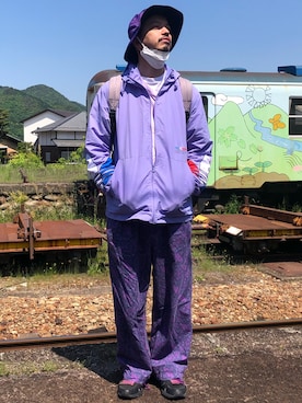「adidas（アディダス）のアイテム（ジャケット/アウター）」を使った、トヲルさん（メンズ・180cm）の春コーディネート