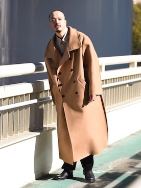 「BISHOOL（ビシュール）のアイテム（パンツ）」を使った、トヲルさん（メンズ・180cm）の春コーディネート