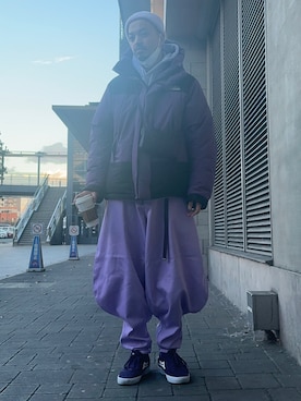 「Blue Standard （ブルースタンダード）のアイテム」を使った、トヲルさん（メンズ・180cm）の冬コーディネート