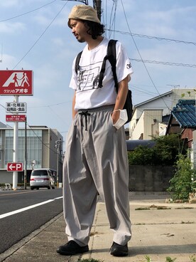 トヲルさん（メンズ・180cm）の夏コーディネート