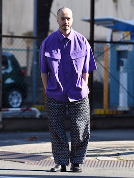 「AUTTAA（アウッタ）のAUTTAA ルームシューズ（その他シューズ）」を使った、トヲルさん（メンズ・180cm）の春コーディネート