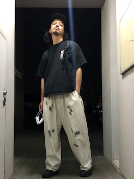 「Dunno（ドノウ）のアイテム」を使った、トヲルさん（メンズ・180cm）の夏コーディネート