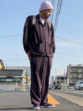 「Blue Standard （ブルースタンダード）のアイテム」を使った、トヲルさん（メンズ・180cm）の春コーディネート