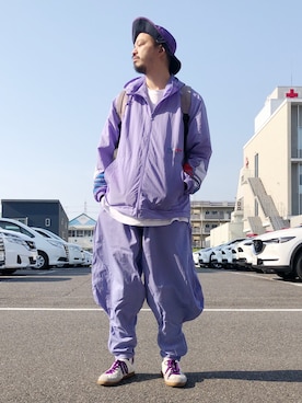 「adidas（アディダス）のアイテム（ジャケット/アウター）」を使った、トヲルさん（メンズ・180cm）の春コーディネート