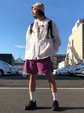 「JOURNAL STANDARD relume（ジャーナルスタンダード　レリューム）のアイテム（パンツ）」を使った、トヲルさん（メンズ・180cm）の夏コーディネート
