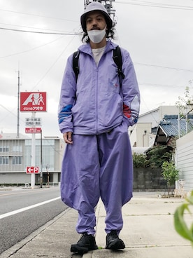 「KANGOL（カンゴール）のアイテム」を使った、トヲルさん（メンズ・180cm）の秋コーディネート