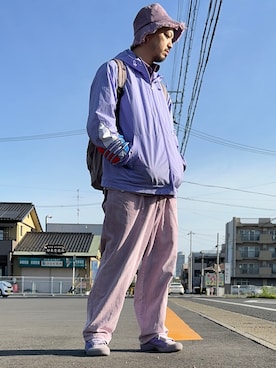 「adidas（アディダス）のアイテム（ジャケット/アウター）」を使った、トヲルさん（メンズ・180cm）の春コーディネート