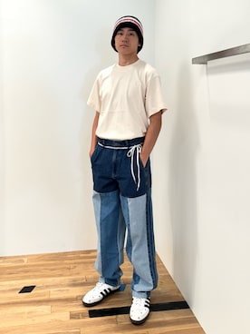 「クセニア・シュナイダー」｜「アイテム（スニーカー）」を使った、HTさん（メンズ・172cm）の夏コーディネート