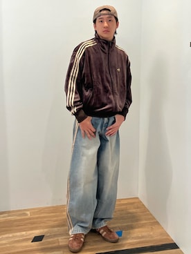 「アイテム（キャップ）」を使った、HTさん（メンズ・172cm）の秋コーディネート