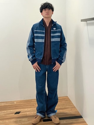 adidas アディカラー ファーストブルー デニム トラックトップ M 極美品 adidas Originals アディダスオリジナルス アディカラー ファースト