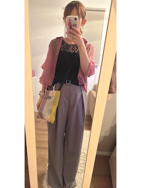 「STUDIOUS(ステュディオス)のアイテム」を使った、Chiiiさん(レディース・155cm)の夏コーディネート