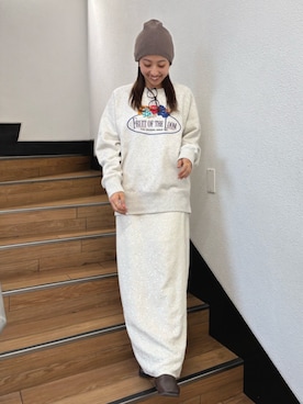 木阪郁美さん（レディース・155cm）の冬コーディネート