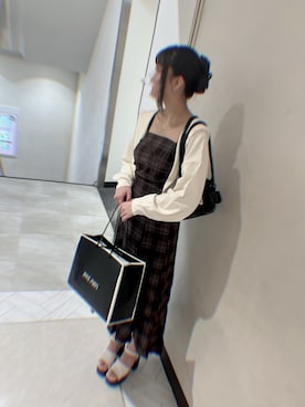 「アイテム（ブルゾン）」を使った、maikaさん（レディース・164cm）の夏コーディネート