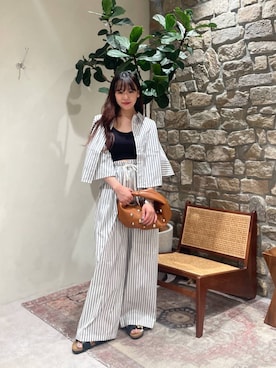「bijorie（ビジュリィ）の【bijorie】ベストボディブラ ブラトップ／NEW BASIC 25SS（ブラジャー）」を使った、yuuka520さん（レディース・155cm・20代）の夏コーディネート