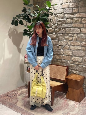 「Lee（リー）のアイテム（トップス）」を使った、yuuka520さん（レディース・155cm）の春コーディネート