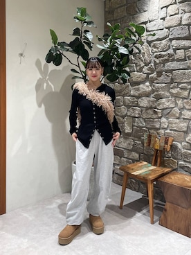 「アイテム（スウェットパンツ）」を使った、yuuka520さん（レディース・155cm・20代）の秋コーディネート