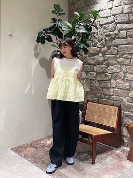 「アイテム（キャミソール）」を使った、yuuka520さん（レディース・155cm）の夏コーディネート
