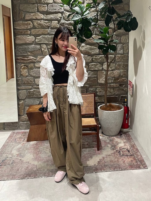 ブラウス シャツ 「EF（エフ）」ラッフルレースブラウス（WOMEN） レディース BAYFLOW｜【EF(エフ)】ラッフルレースブラウス(WOMEN) | Rakuten