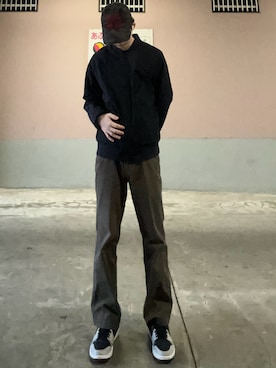 「アイテム（チノパンツ）」を使った、ハヌルさん（骨格ウェーブ・メンズ・172cm）の冬コーディネート